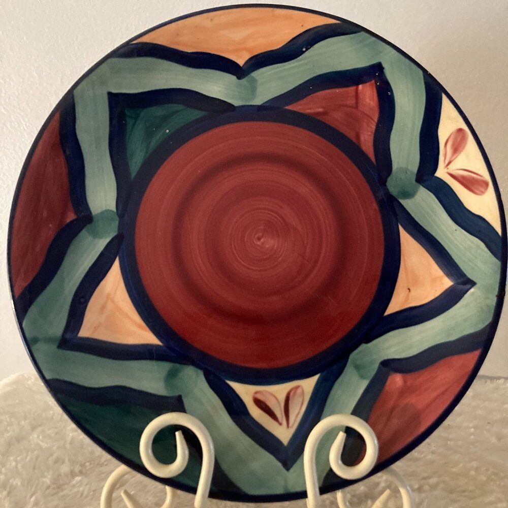 Gail Pittman Red Azalea 11" Dinner Plate